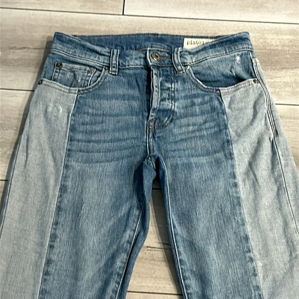 Pistola two tone Colorblock Denim Jeans size 24